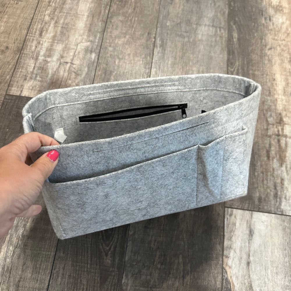 Gray Felt Bag Organizer